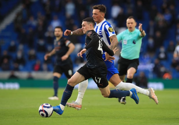 Manchester City suffer a shocking 3-2 defeat away at Brighton in the penultimate game of their   Premier League season