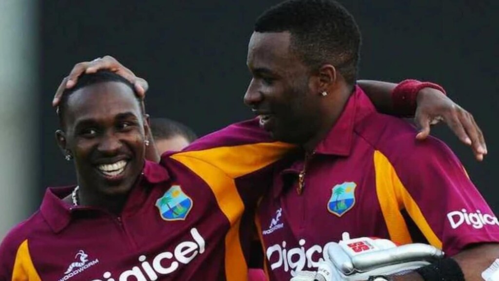 Dwayne Bravo and Kieron Pollard