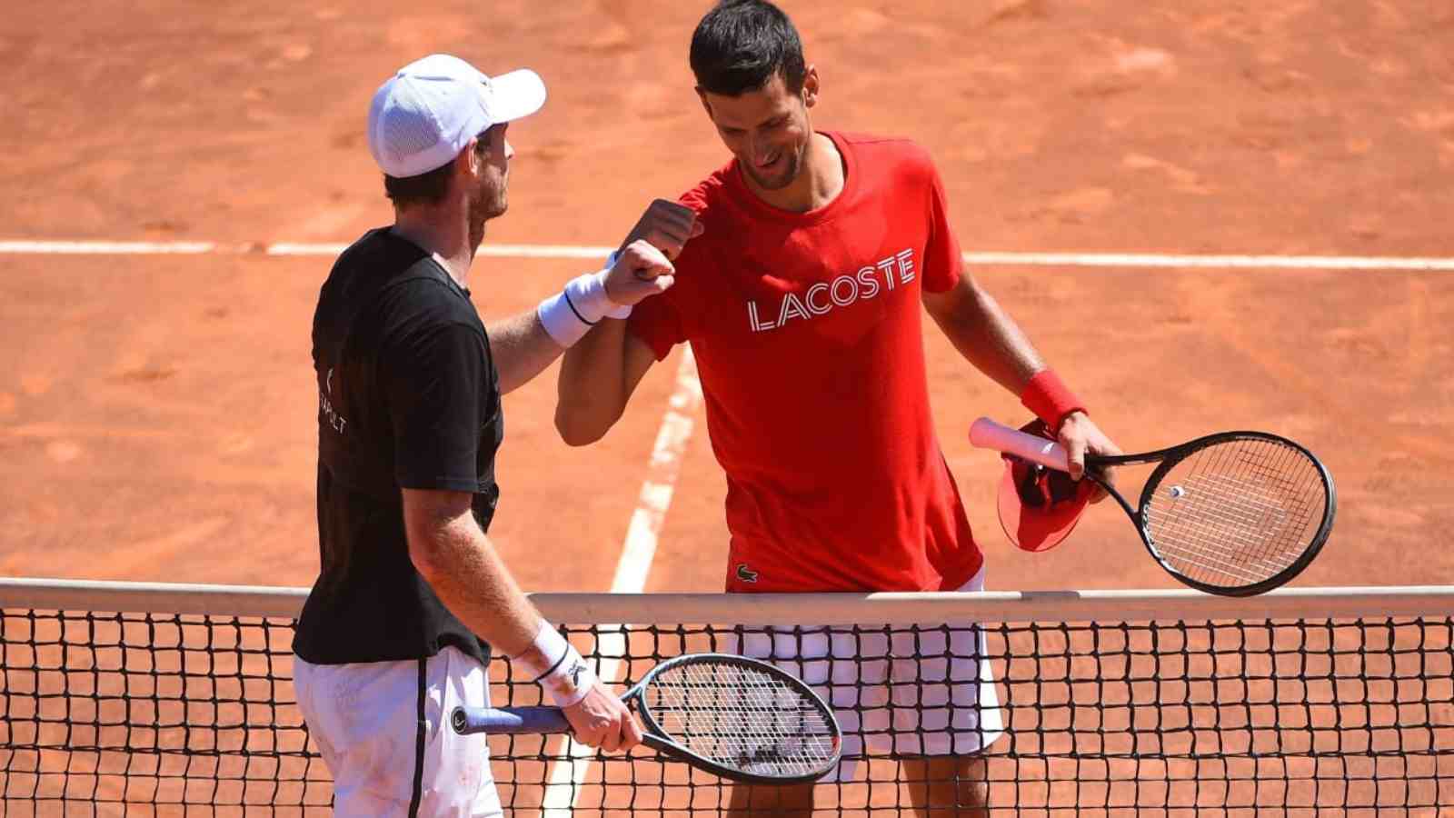 Andy Murray and Novak Djokovic