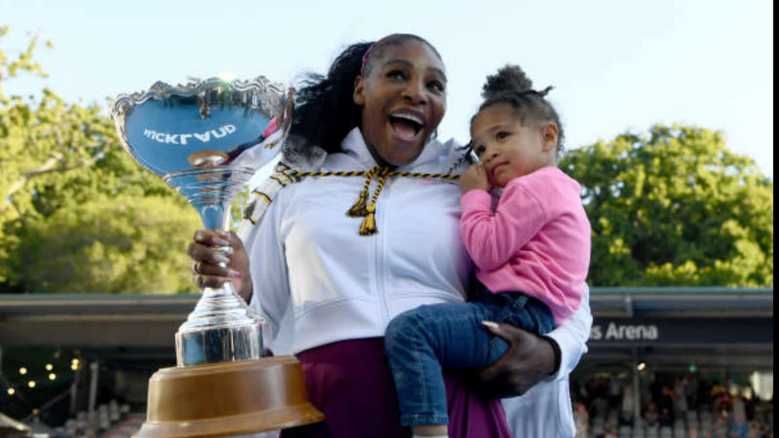 Gelato time out: Serena Williams spends time with family enjoying gelato in Rome