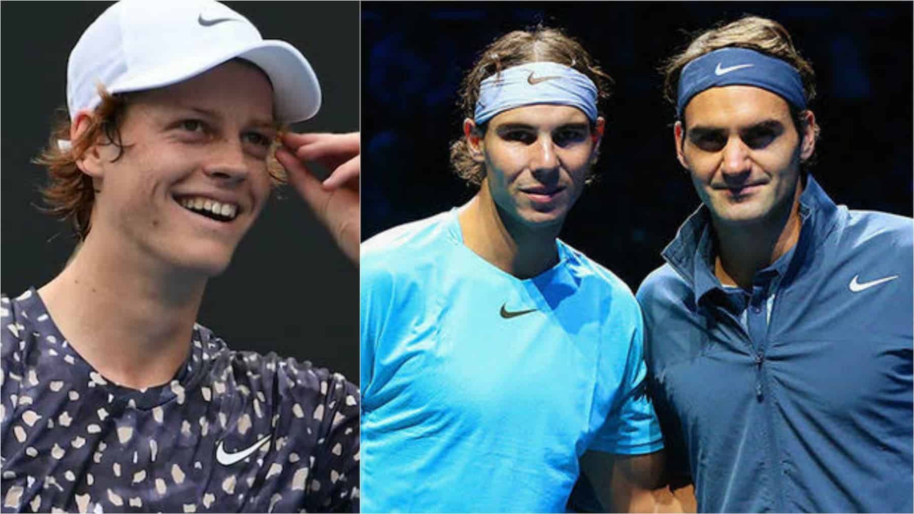 “Roger Federer and Rafael Nadal are the players who I admire the most,” says Jannik Sinner