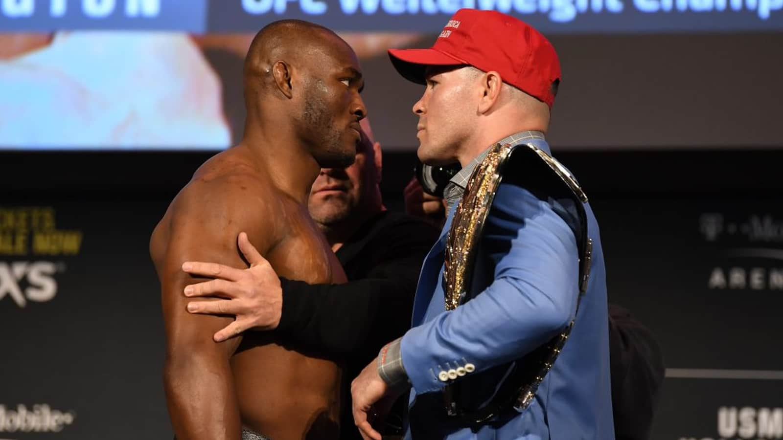 “At the end of the day, it’s what have you done to earn this,” Kamaru Usman once again brushes off the possibility of fighting Colby Covington