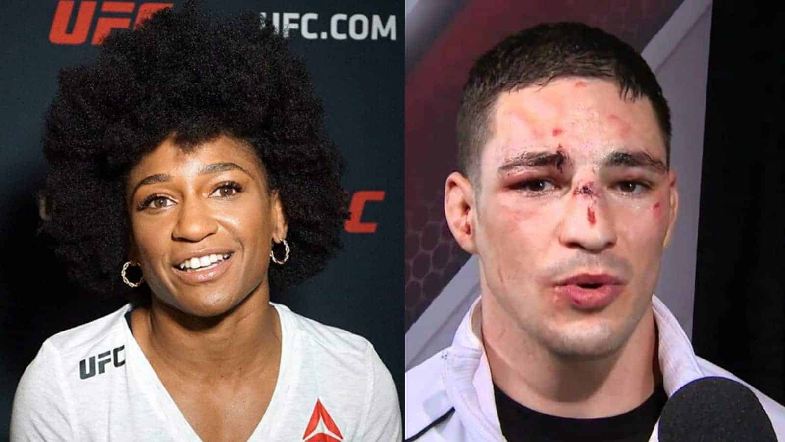 “It’s hard to not feel for Diego,” says Angela Hill as she defends Diego Sanchez’s efforts to stand up for himself