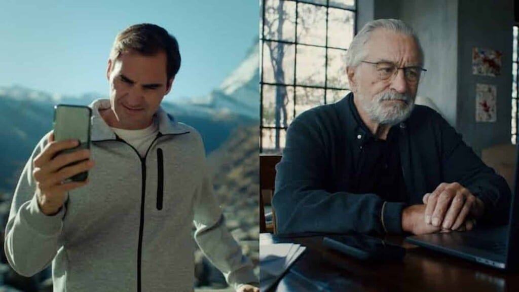 Roger Federer and Robert de Niro