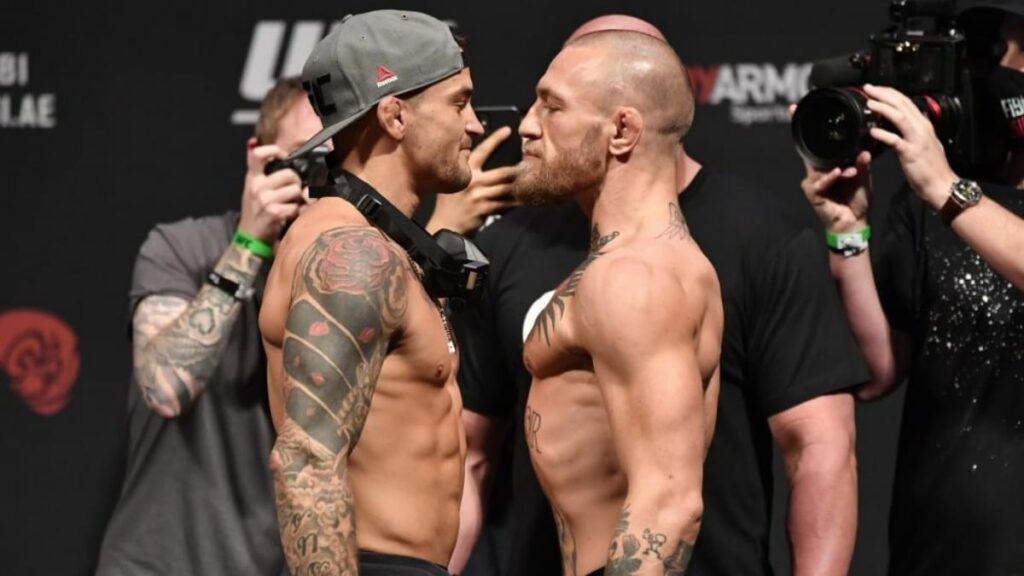 Dustin Poirier and Conor McGregor