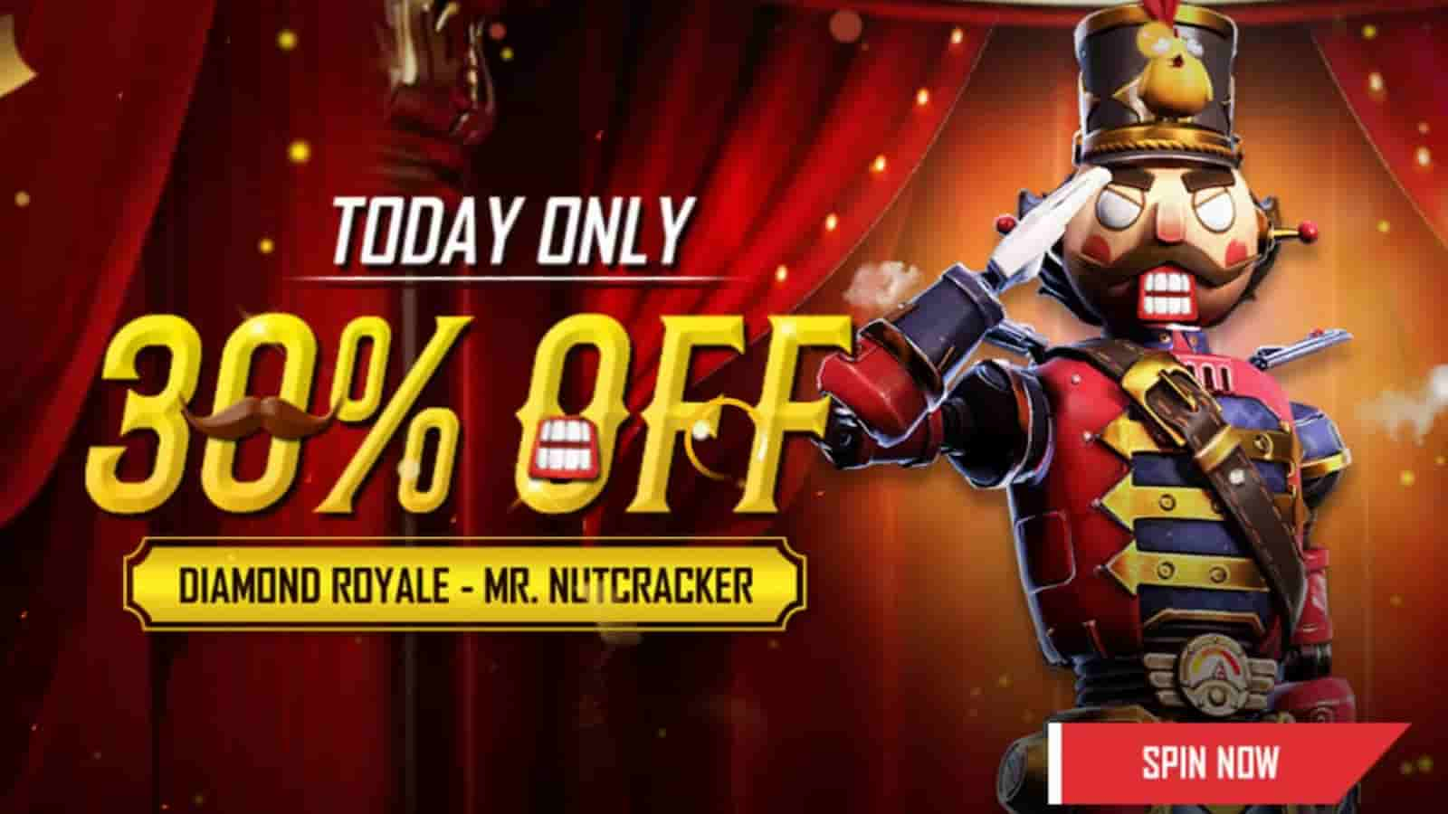 Free Fire Mr. Nutcracker Bundle is now 30% off in Diamond Royale: All you need to know