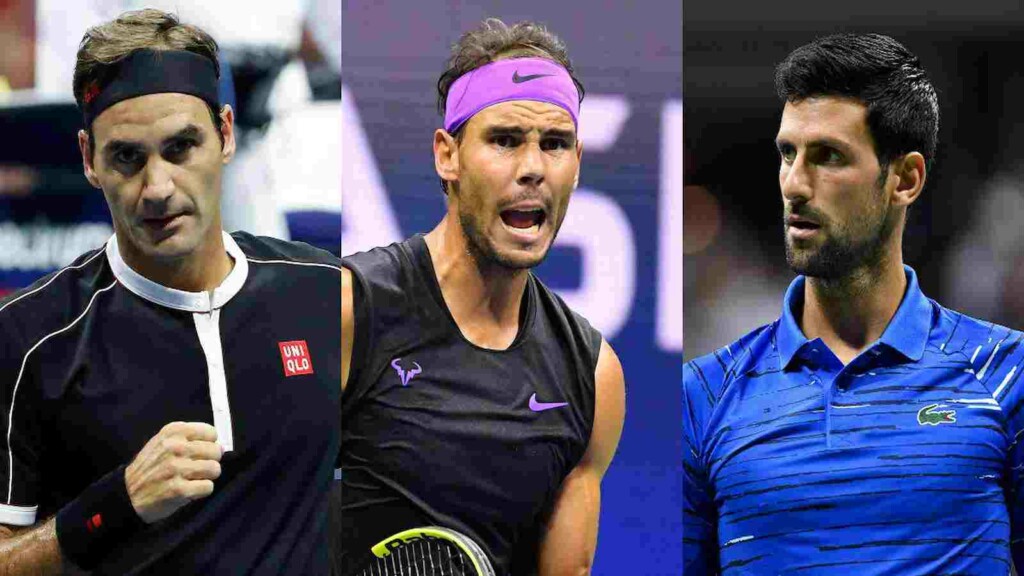 Roger Federer, Rafael Nadal and Novak Djokovic