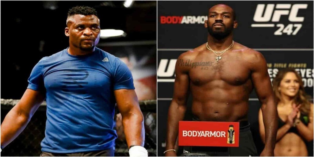 Francis Ngannou and Jon Jones