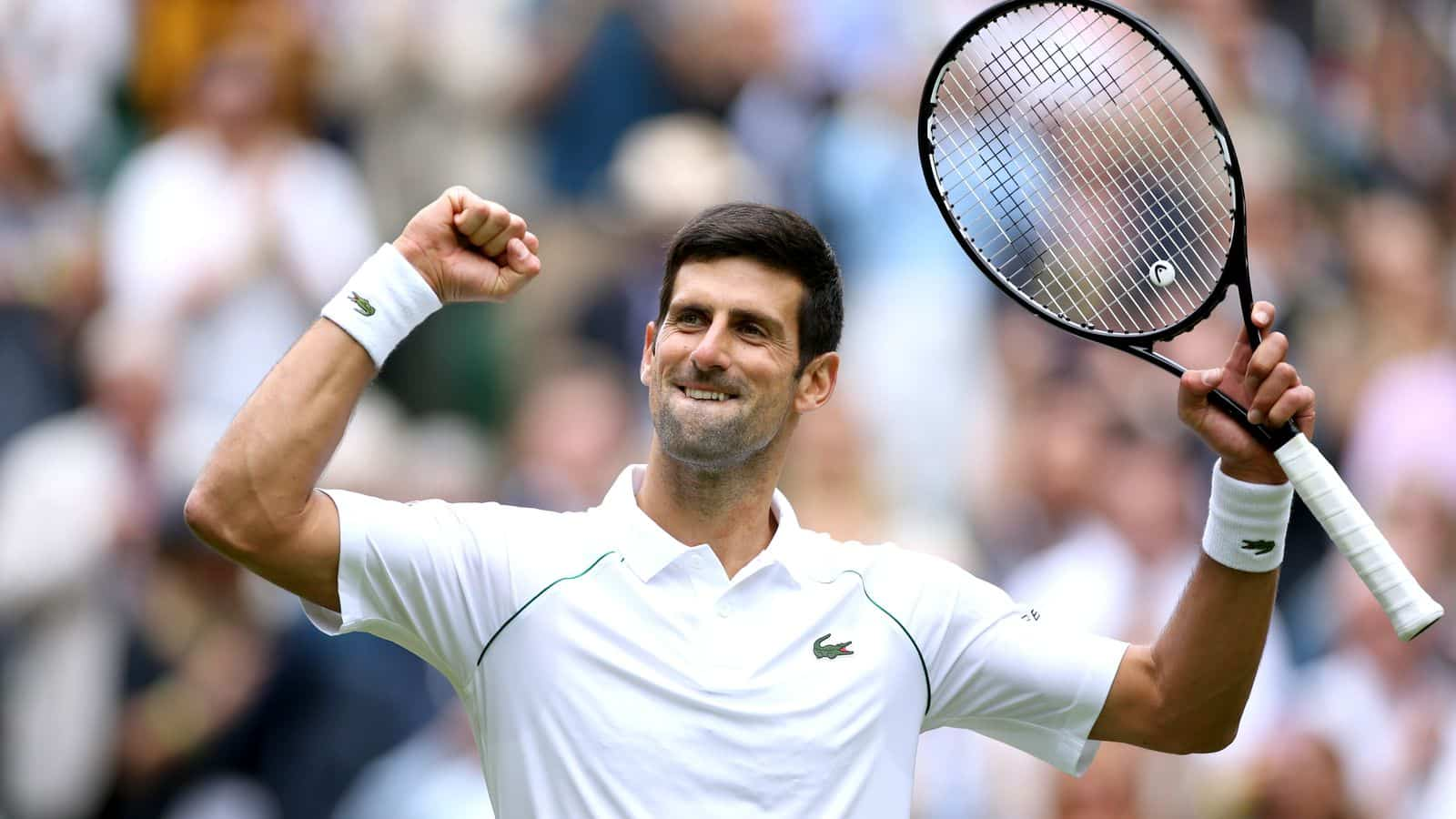 Novak Djokovic wins his 100th match on grass; trails Federer and Murray on the active male players list