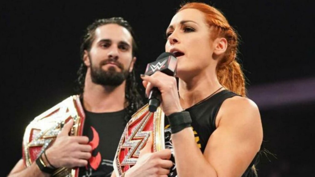 Seth Rollins and Becky Lynch