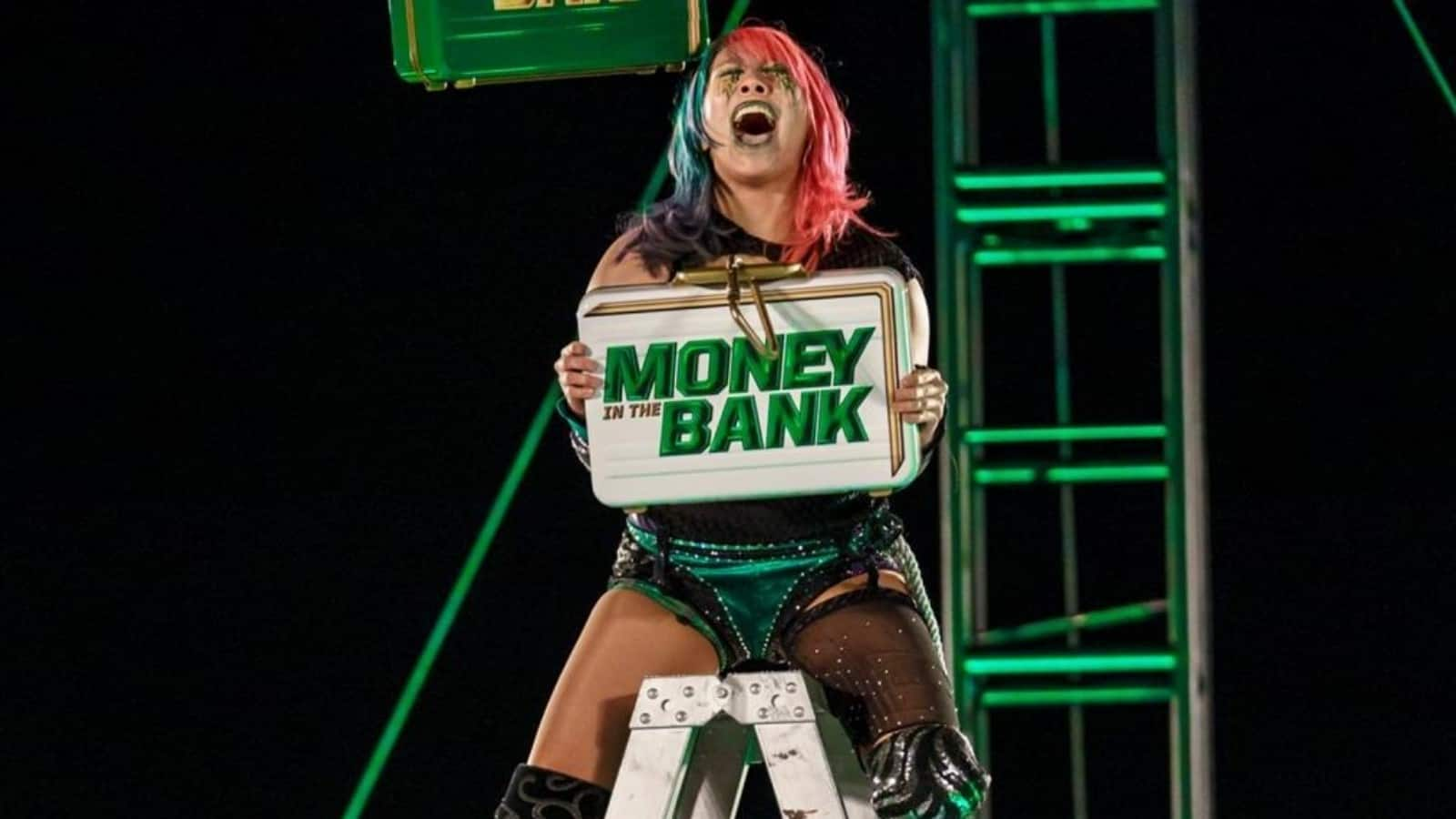 Asuka’s record in WWE Money in the Bank ladder matches