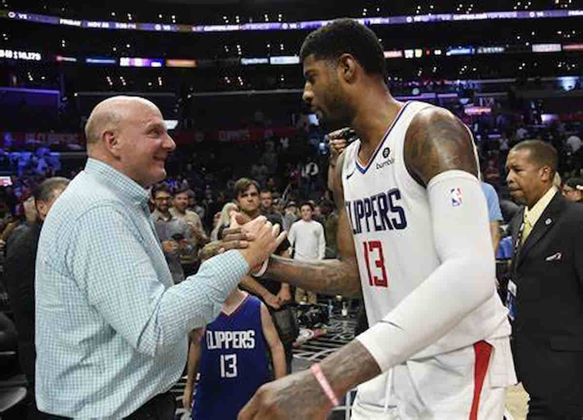 Watch: Steve Ballmer Honest Reaction After Paul George Misses Clutch Free Throws