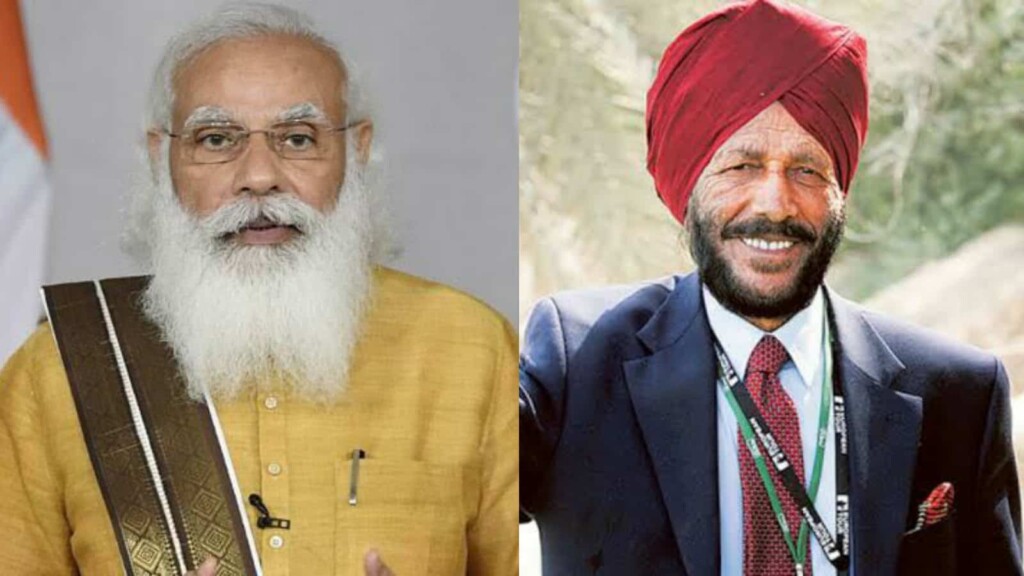 PM Modi and Milkha Singh