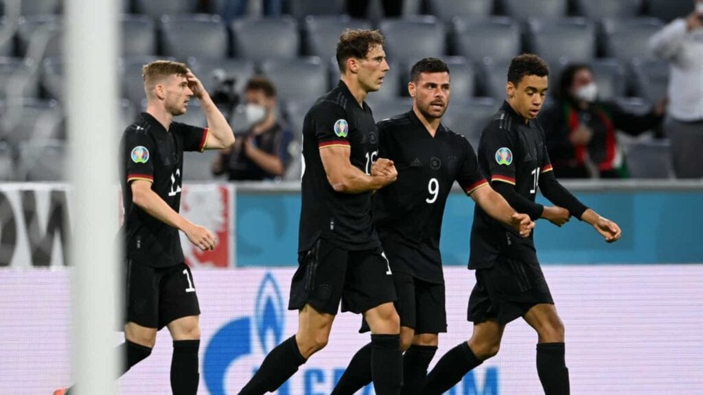 Germany players celebrate