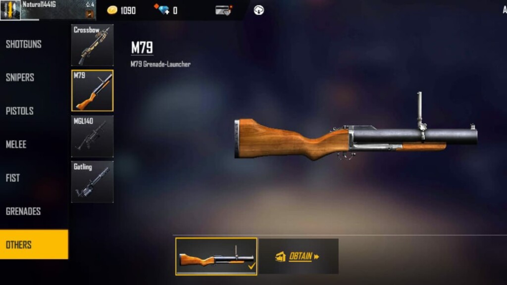 best guns in free fire