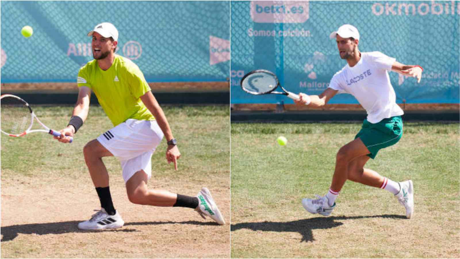 WATCH: Novak Djokovic and Dominic Thiem practice in Mallorca