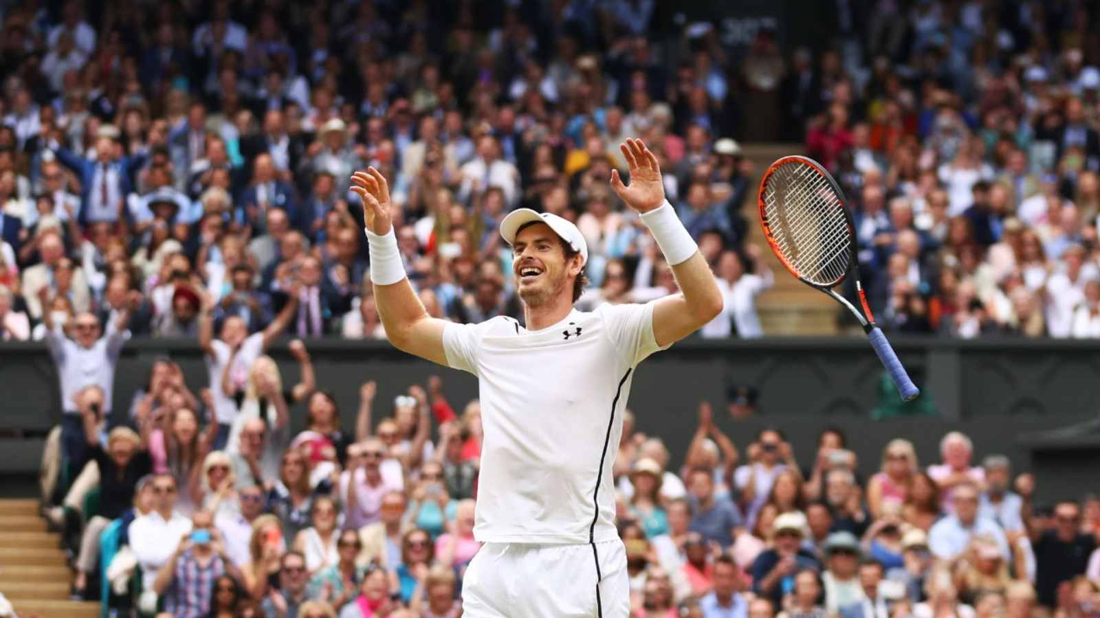 Vintage Murray: Two-time Wimbledon champion thanks the Centre Court crowd for all the support and love