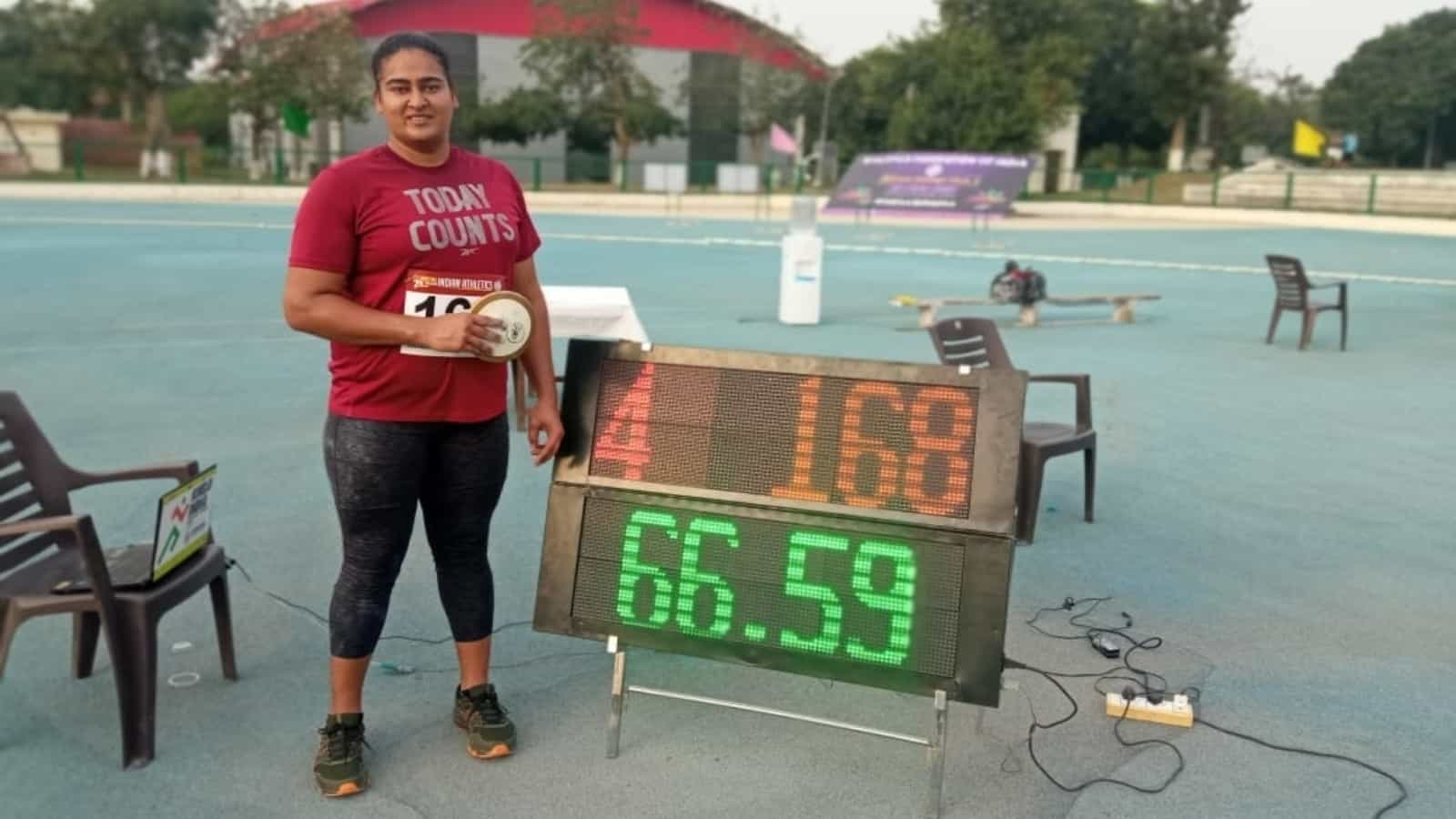 Indian Grand Prix 4: Kamalpreet Kaur betters her national record with a 66.59m throw