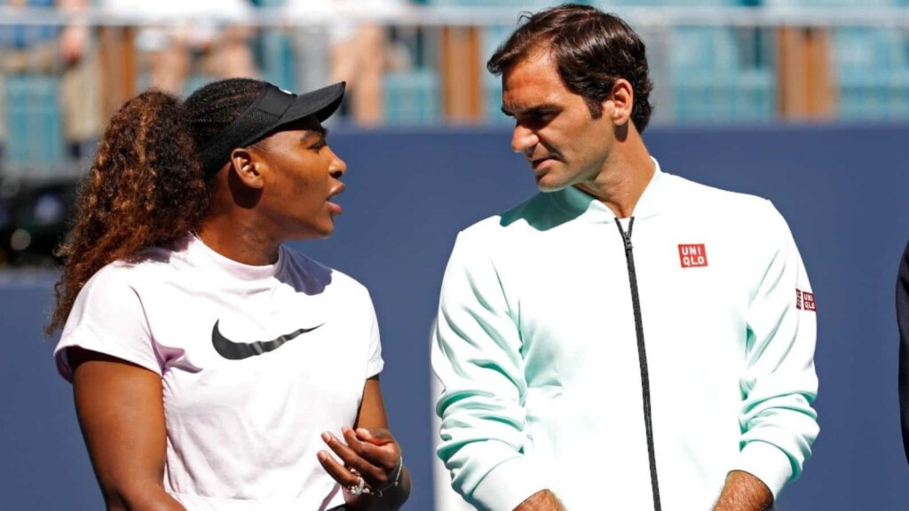 Serena Williams and Roger Federer