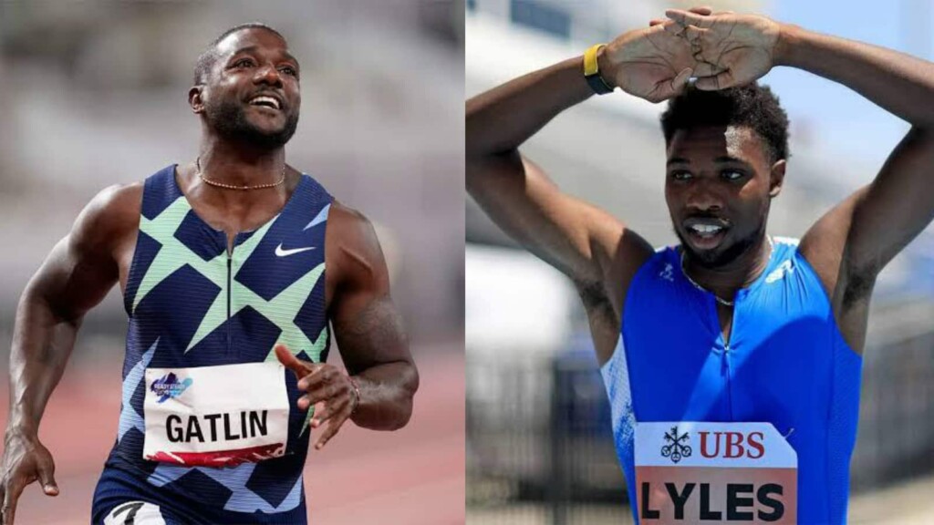 Justin Gatlin and Noah Lyles