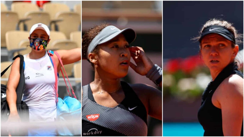 Ash Barty, Naomi Osaka and Simona Halep