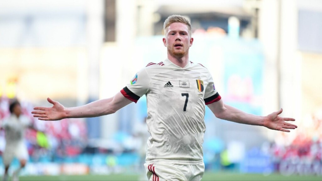 Kevin De Bruyne makes an instant impact on return to action after half-time against Denmark.