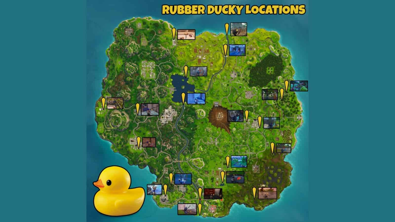 Rubber Ducks in Fortnite Locations