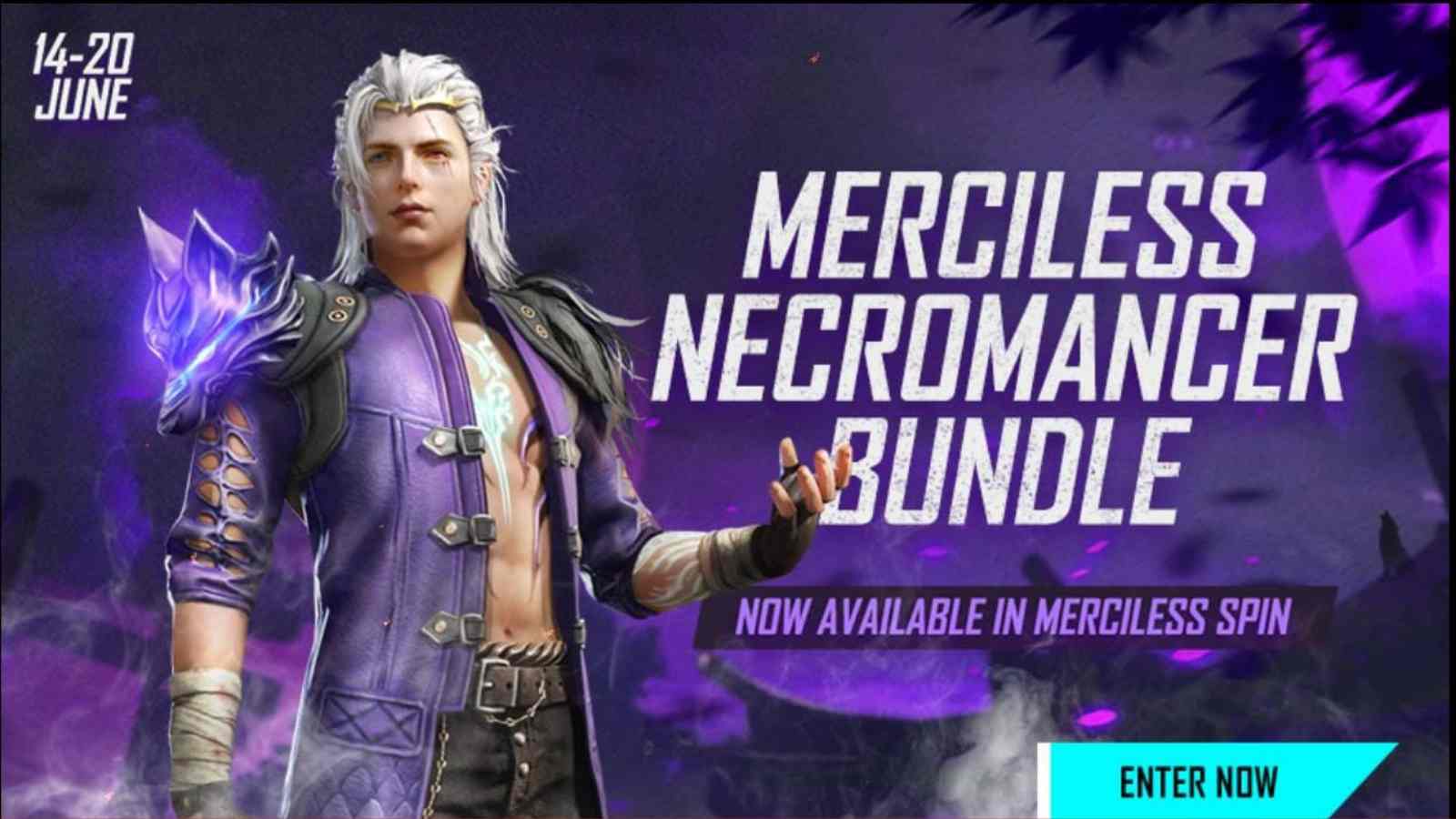 Free Fire Merciless Necromancer Bundle in the Merciless Spin: All you need to know