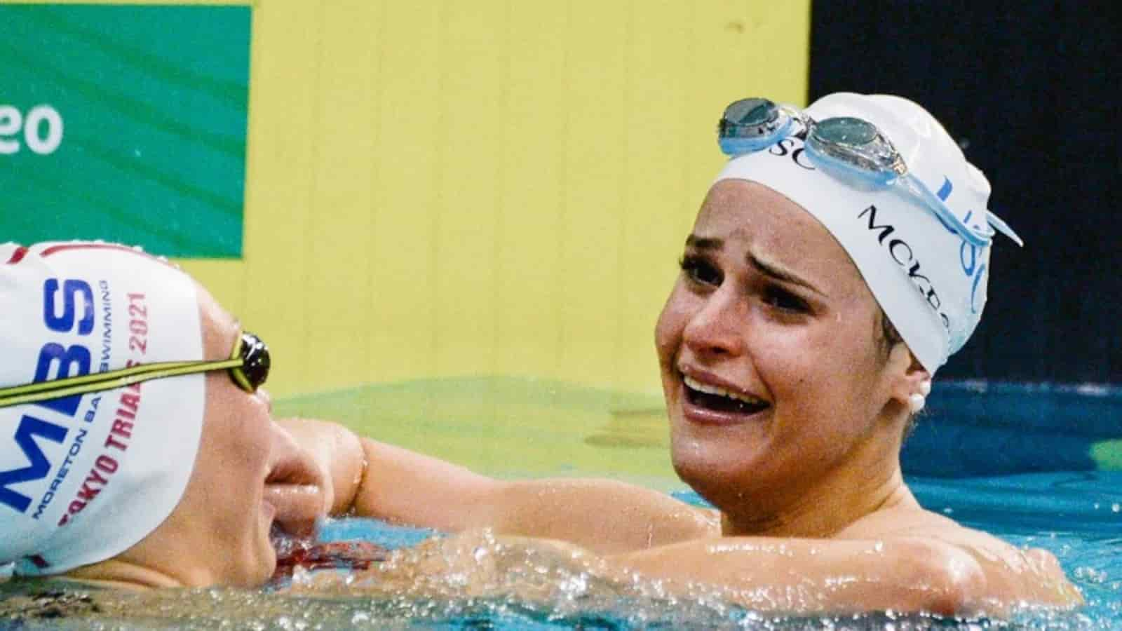 Teen swimmer Kaylee McKeown sets new women’s 100m backstroke world record