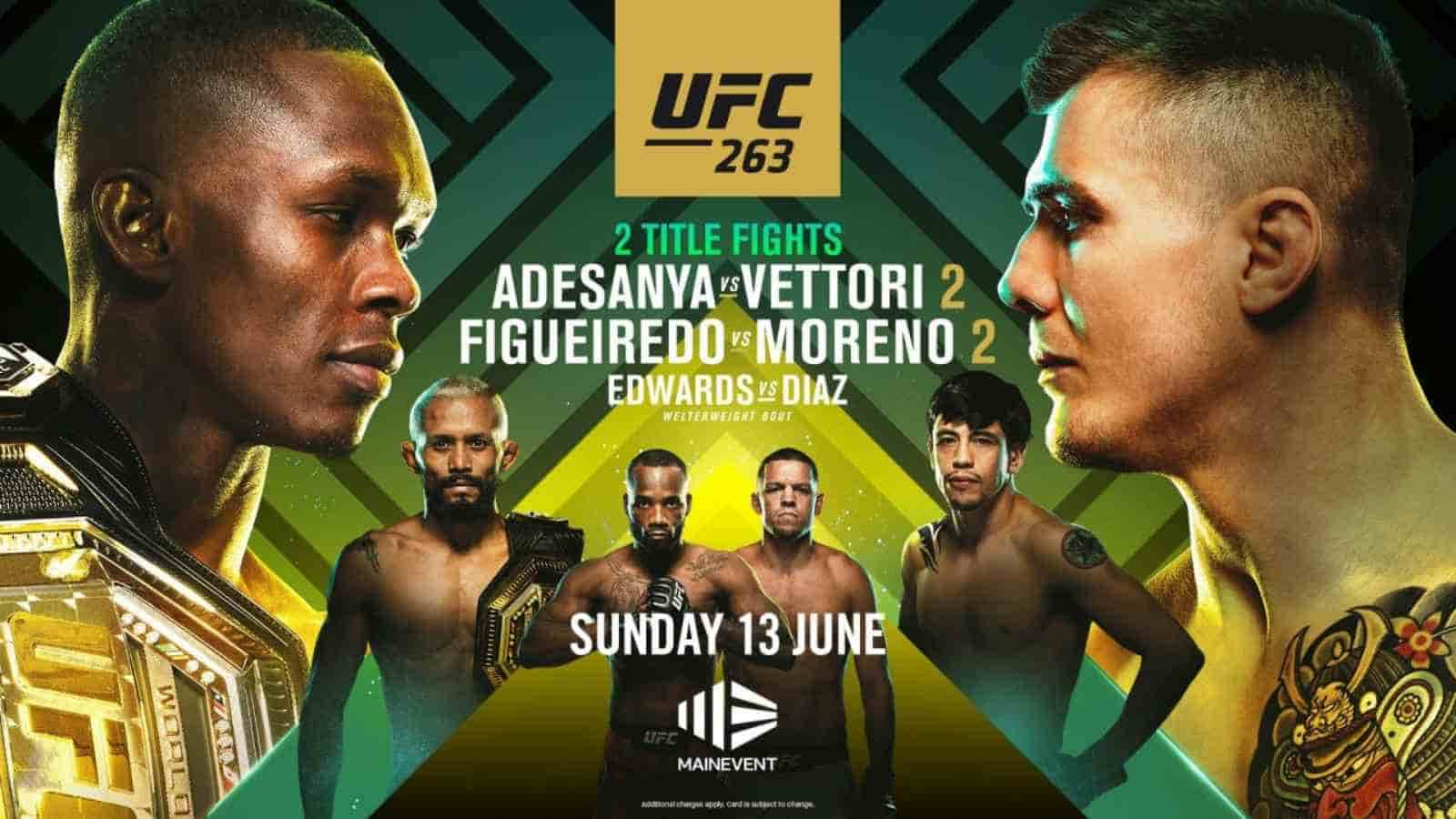 UFC 263 headlined by Israel Adesanya vs Marvin Vettori sells 600,000 PPVs worldwide!