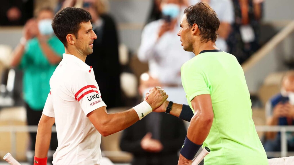 Novak Djokovic and Rafael Nadal