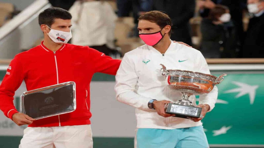 Novak Djokovic and Rafael Nadal