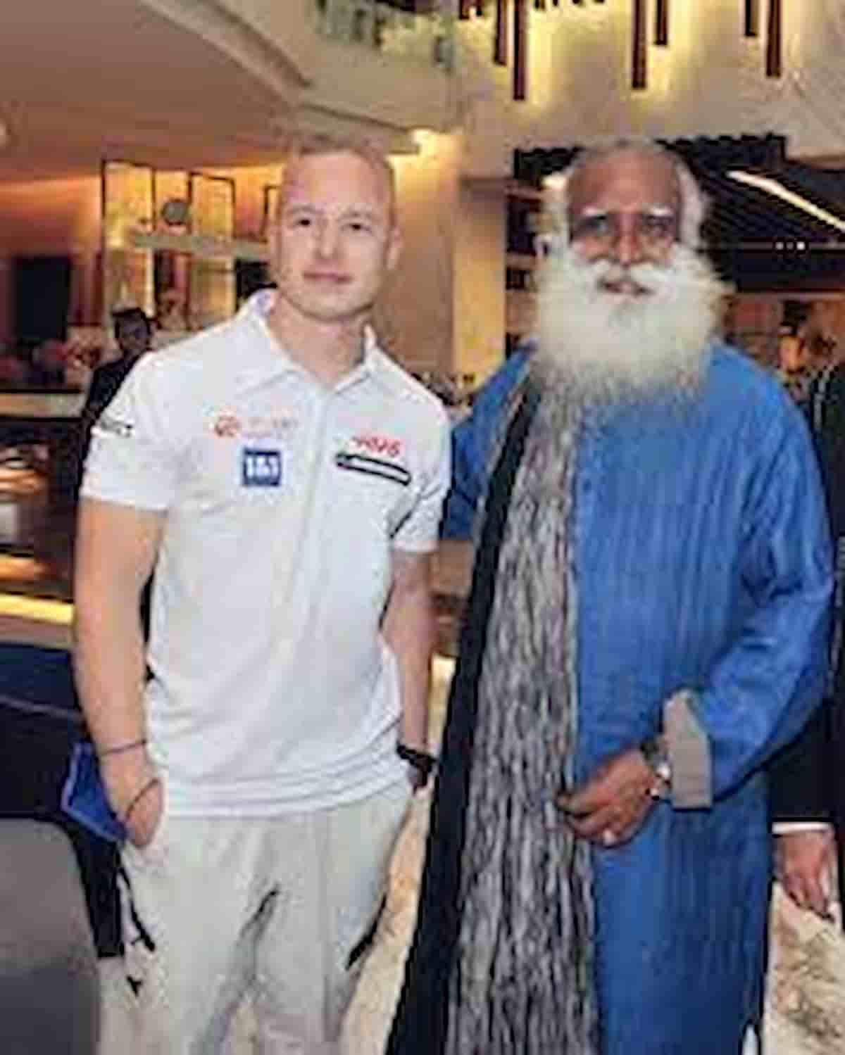 Nikita Mazepin Meets Sadhguru in Azerbaijan In Hopes Of Turning F1 Fortunes Around