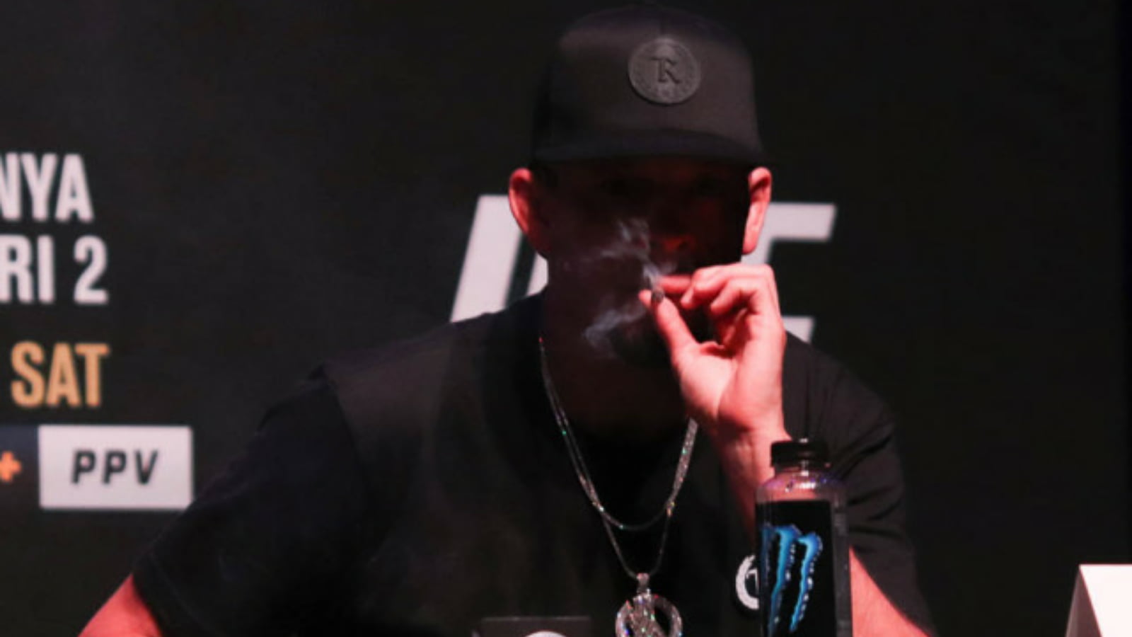 Nate Diaz steals the show as he smokes weed at UFC 263 pre-fight press conference