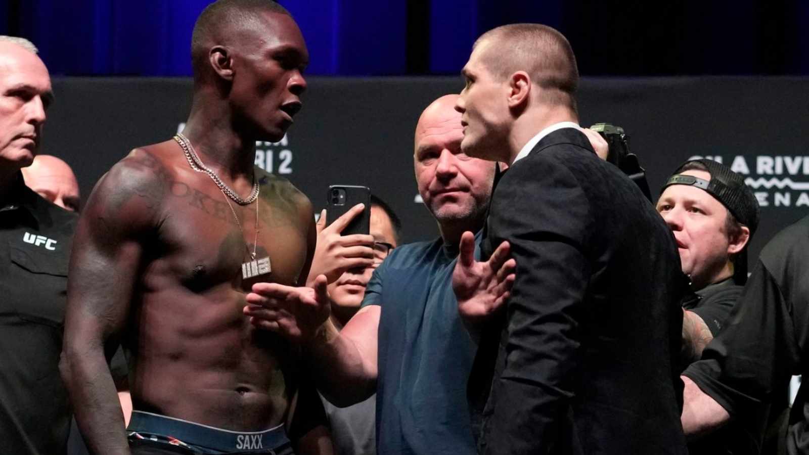 “I’m the f*cking champ and you ain’t b*tch,” Israel Adesanya and Marvin Vettori go berserk during UFC 263 pre-fight press