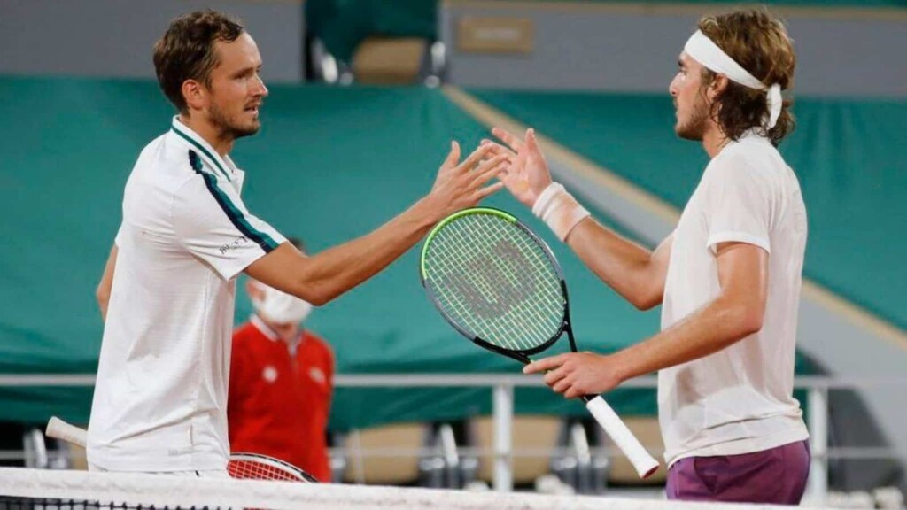 Daniil Medvedev and Stefanos Tsitsipas