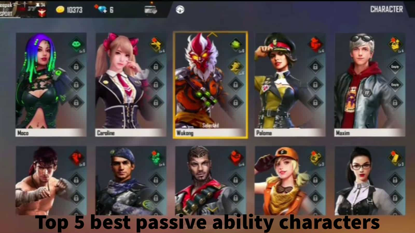 Garena Free Fire: Top 5 best characters with passive Abilities [Male] – How to make the best use of them