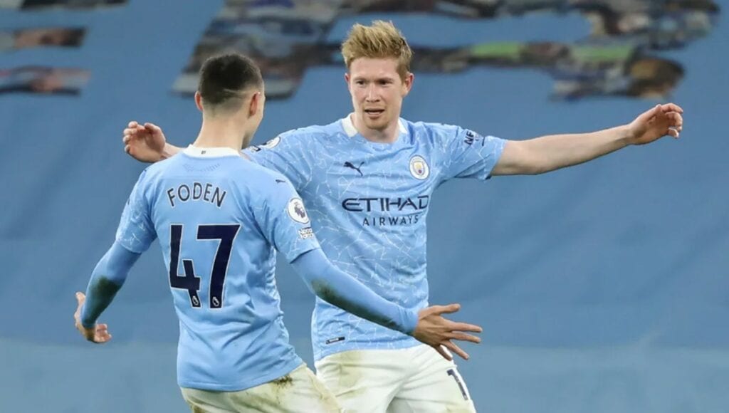 De Bruyne and Foden the award winners from Manchester City