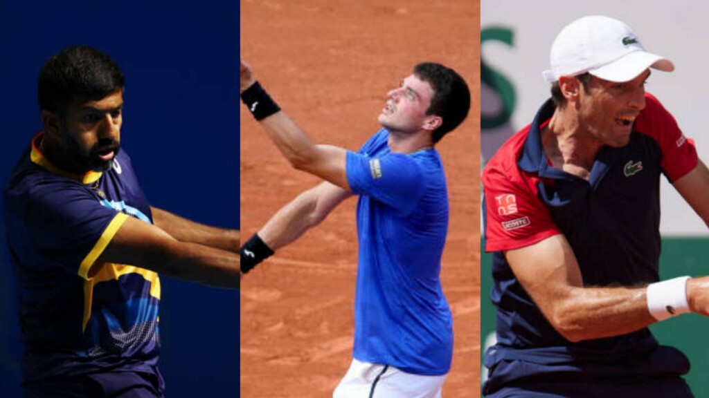 Rohan Bopanna, Pedro Martinez and Pablo Andujar