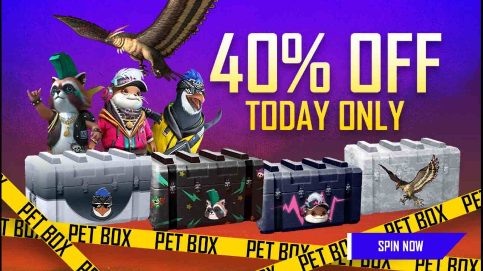 Free Fire Pet Box 40% off event: All you need to know