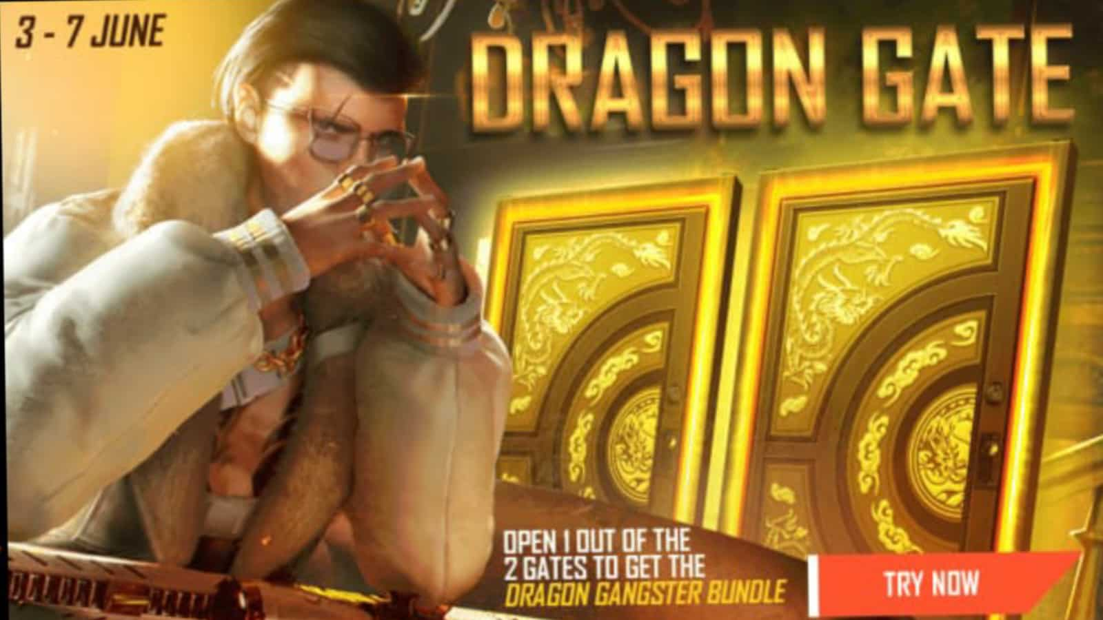 Free Fire Dragon Gate Event: How to get Dragon Gangster Bundle