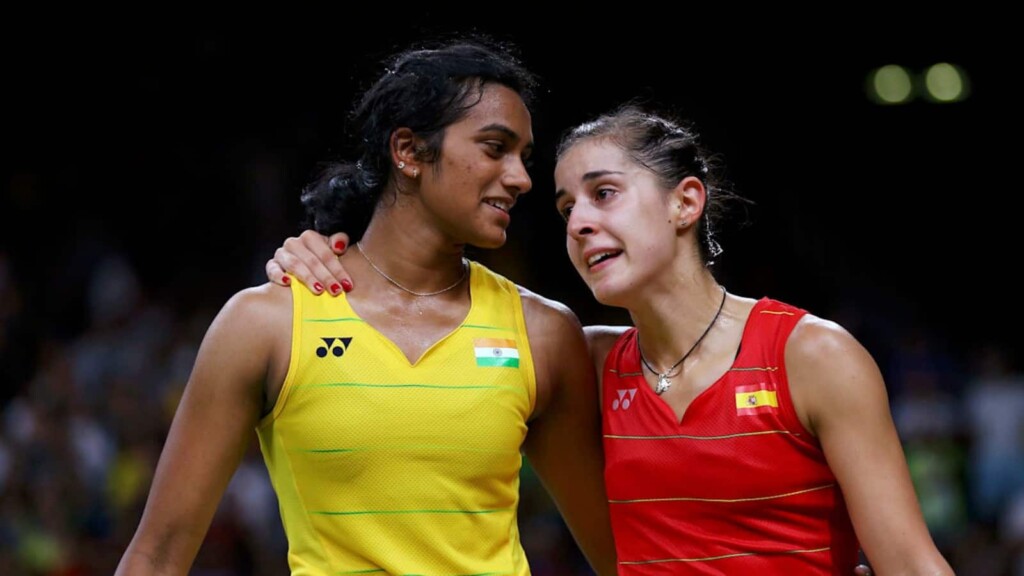 PV Sindhu and Carolina Marin