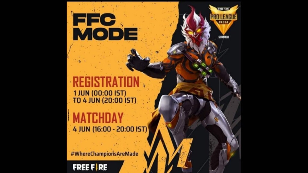 Free fire India Pro league rewards