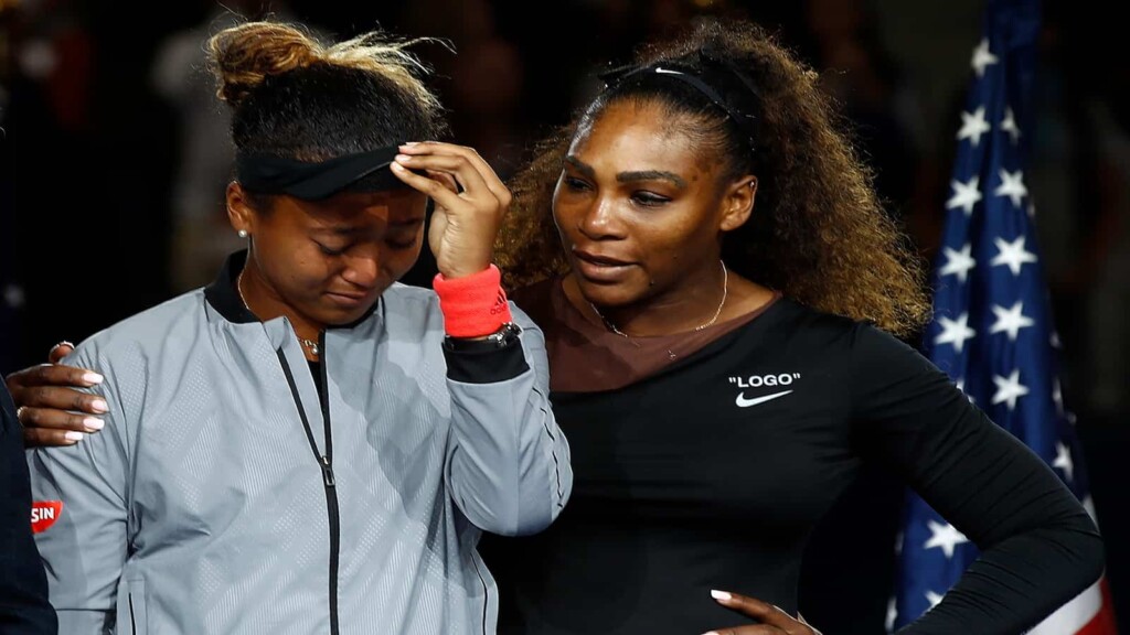 Naomi Osaka and Serena Williams