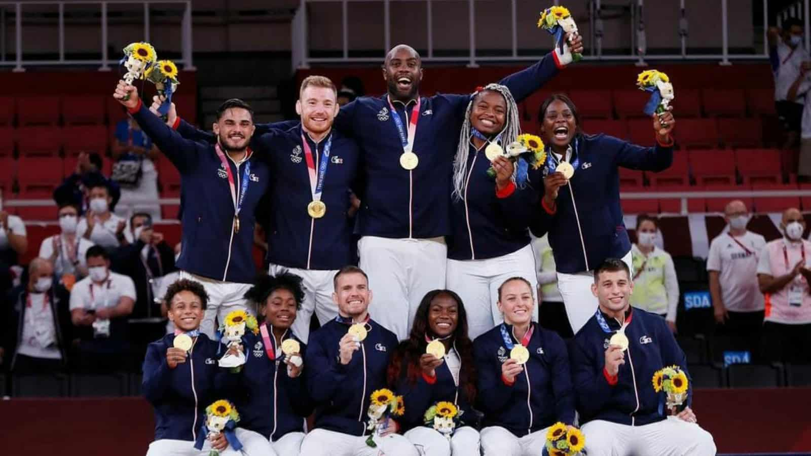 Tokyo Olympics: France wins the first-ever Judo Mixed Team Event Gold Medal