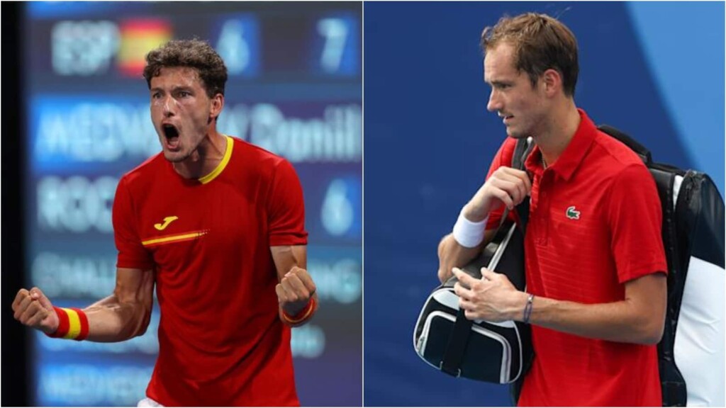 Pablo Carreno Busta and Daniil Medvedev