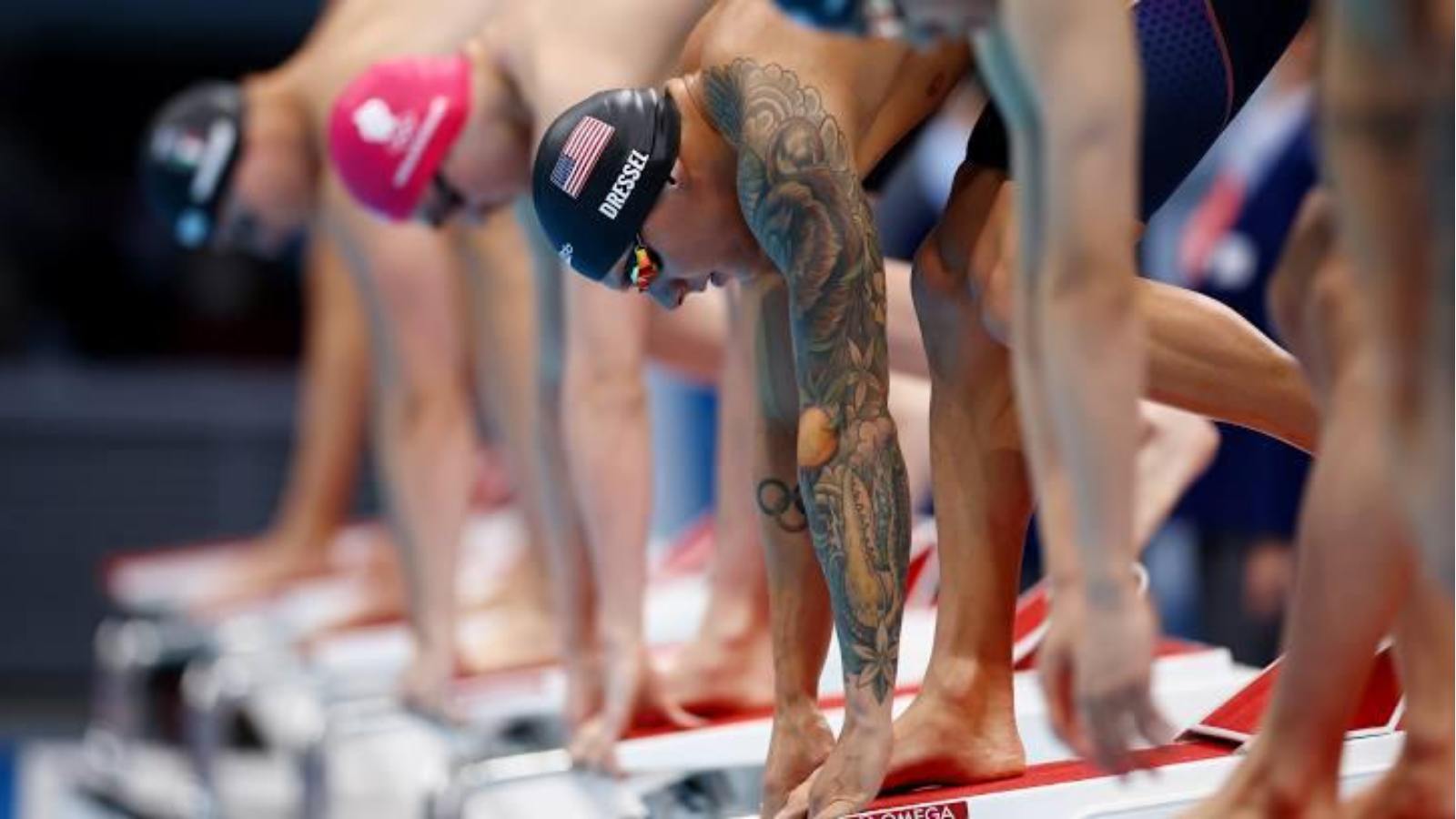 Olympic Record! Caeleb Dressel Delivers in an Exciting Finish against Kyle Chalmers in Men’s 100m Freestyle