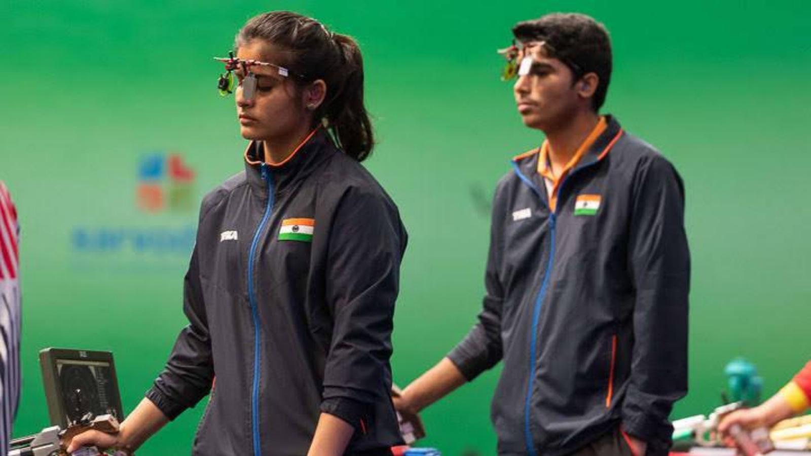 Shooting at Tokyo Olympics: Manu Bhaker, Saurabh Chaudhary lead after Qualification Round 1 with an Exceptional Performance in Mixed Team 10m air Pistol