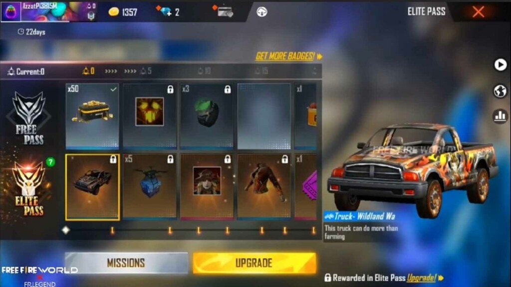 free fire elite pass season 39