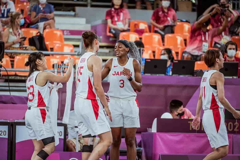 Japan-Womens-Team-in-3v3-Basketball-at-Tokyo-olympics